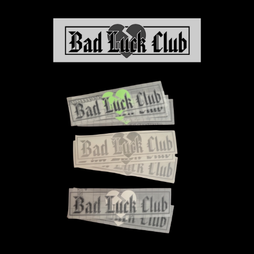 Bad Luck Club vinyl decal