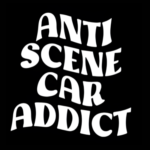 Anti Scene Car Addict Vinyl Decal
