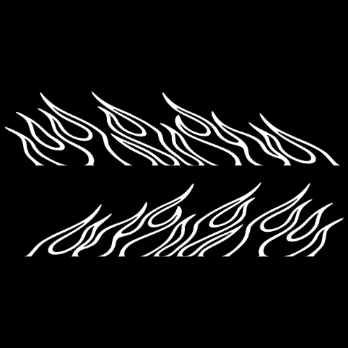 Headlight Flames vinyl decal