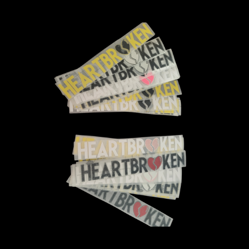 Heartbroken vinyl decal