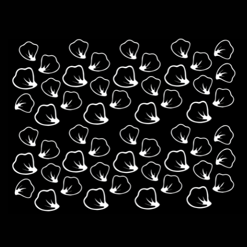 Blossom Petals Filler Sheet vinyl decal