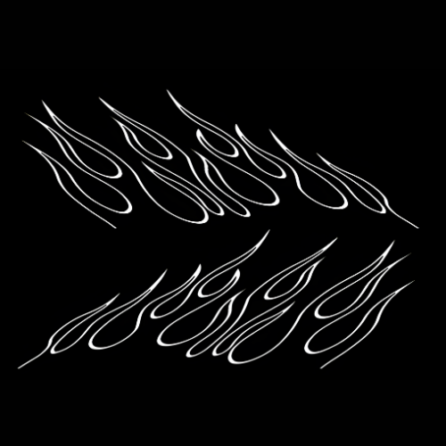 Flames Set vinyl decal