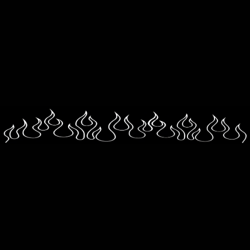 Tail Light Flames vinyl decal